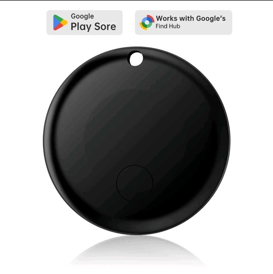 Loshall Smart Bluetooth Finder Tag- Works w/ Android / Google Find Device Black