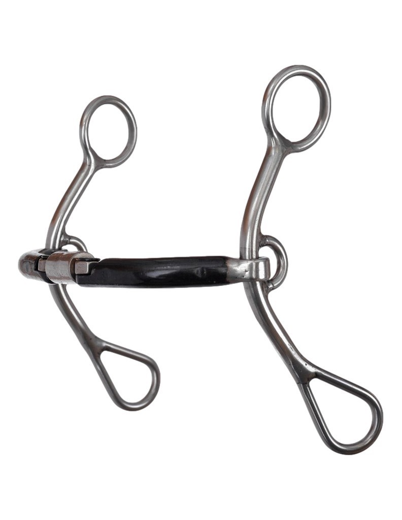 Reinsman Bit Jointed Sloping Shank Lifter Mullen Relief 5.5 Silver 769