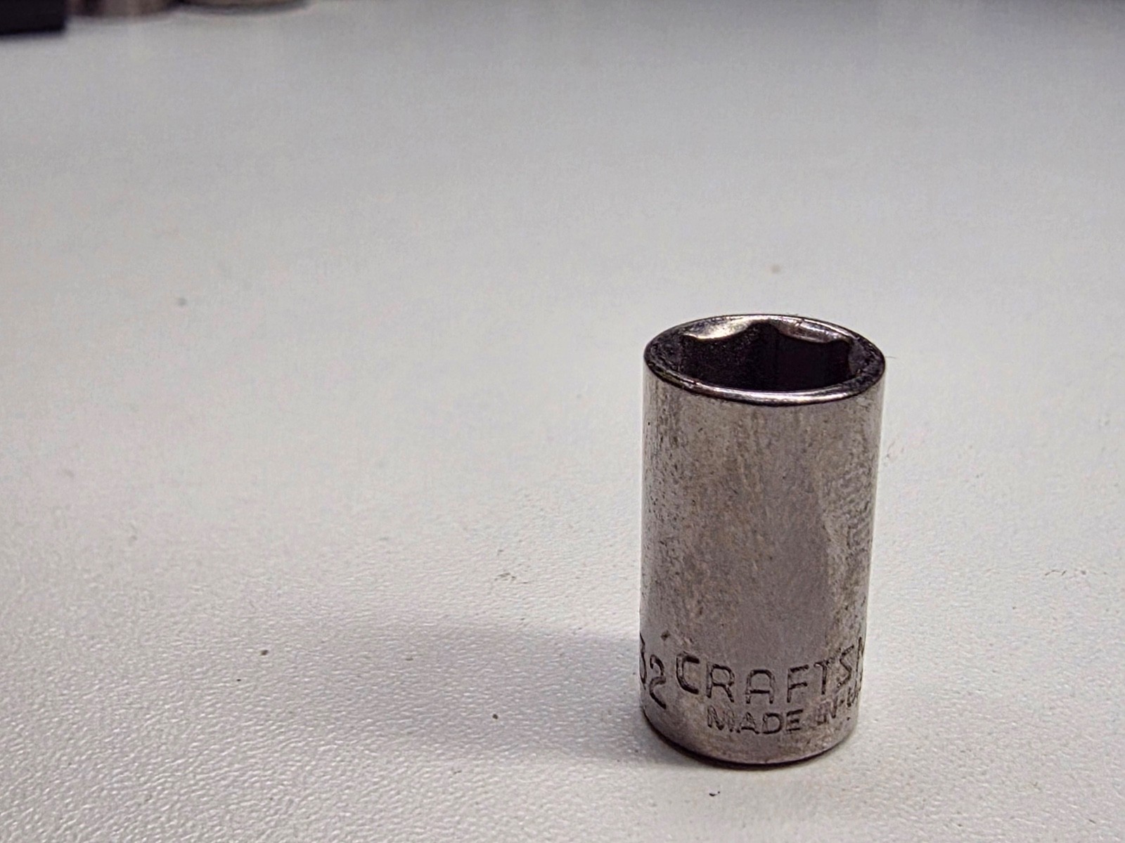 Craftsman Size  11/32" x 1/4" Drive 6 Point Socket 43496 Inverted G2