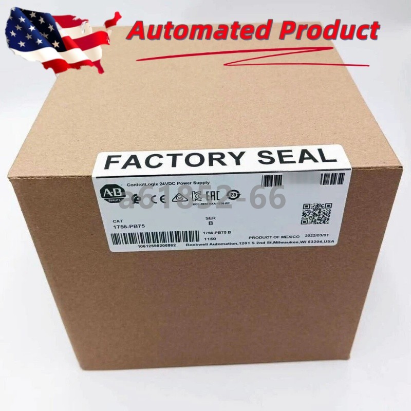1PC New 1756-PB75 Factory Sealed SER B ControlLogix 24V DC Power Supply