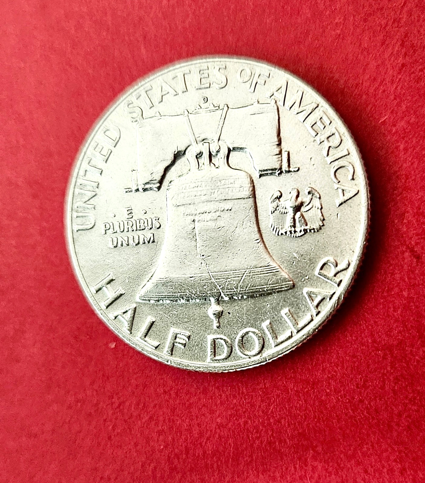1951 D Franklin Silver Half Dollar. XF. 90% Silver.