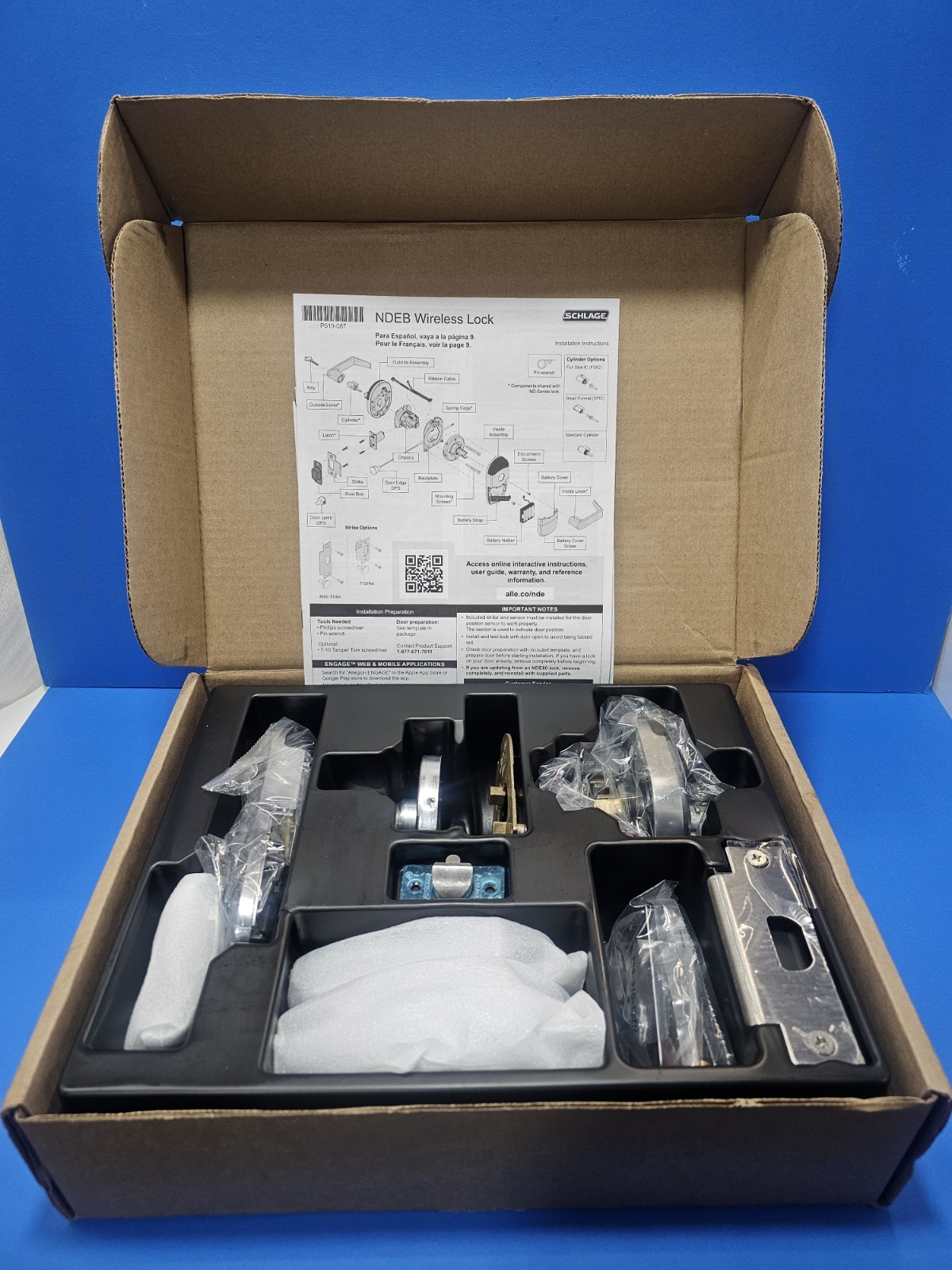 Schlage Lock NDEB BD RHO 626 Wireless Electronic Lockset