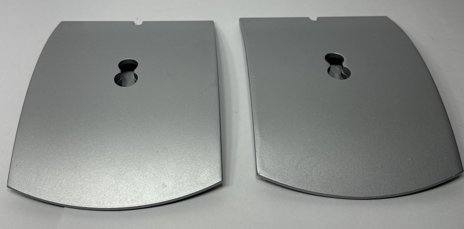 Bose UFS-20 Speaker Stand OEM Base Plates Only Set of 2 Silver Replacement Parts