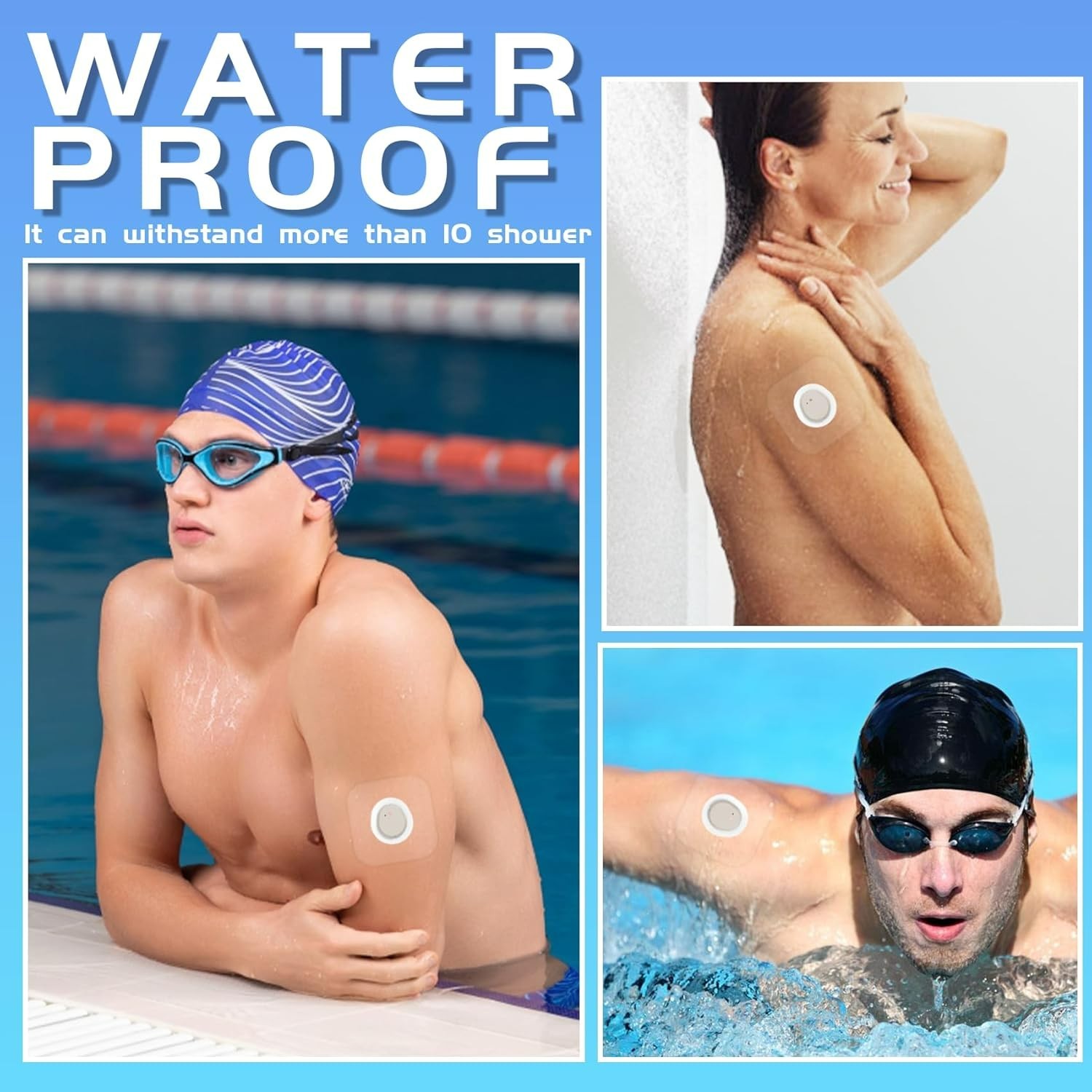 Dexcom G7 100 Pcs Over Patches - Ultra-thin & Durable for Active Lifestyles
