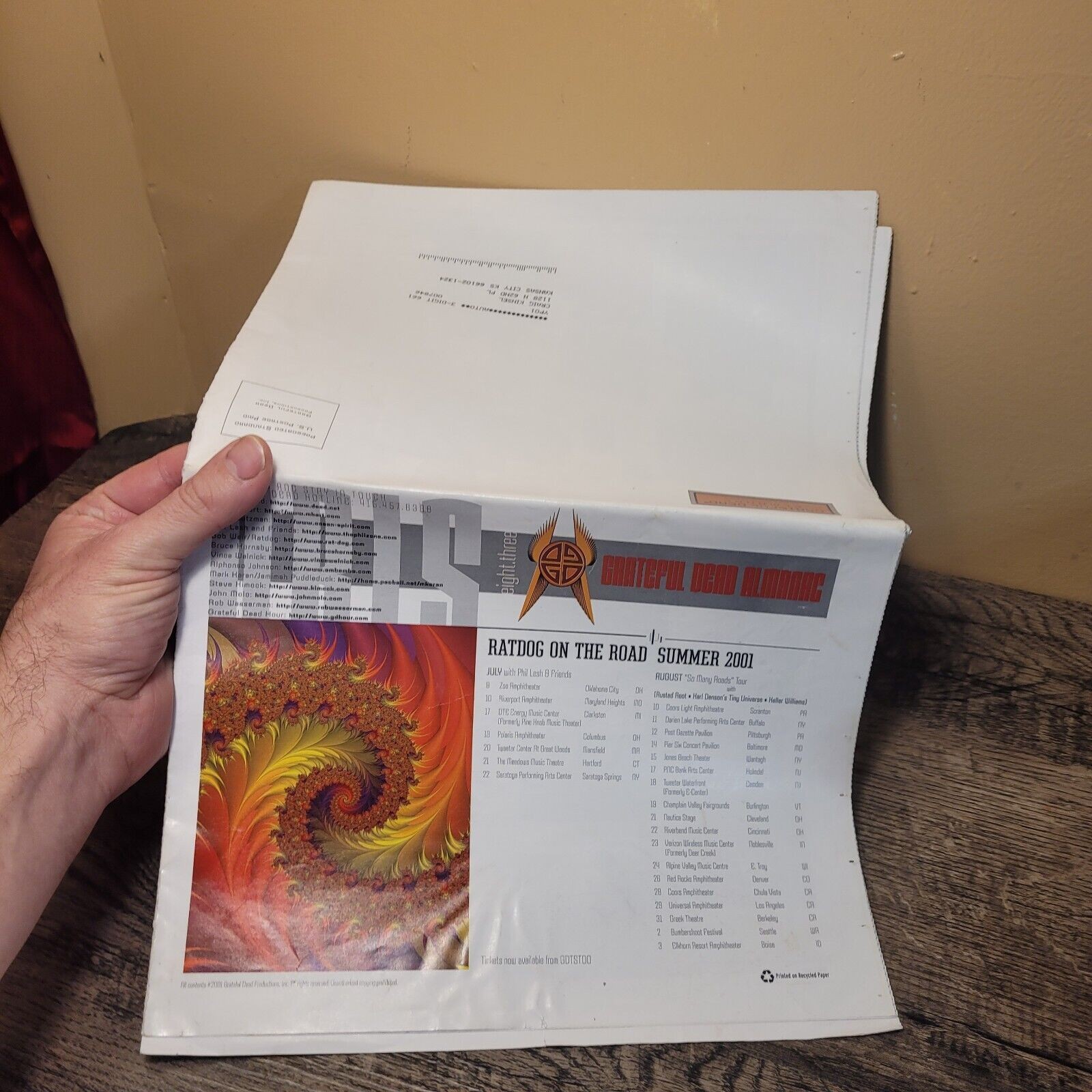 VTG 2001 Grateful Dead Almanac "Dead Heads" SUMMER Edition Photos & Articles!