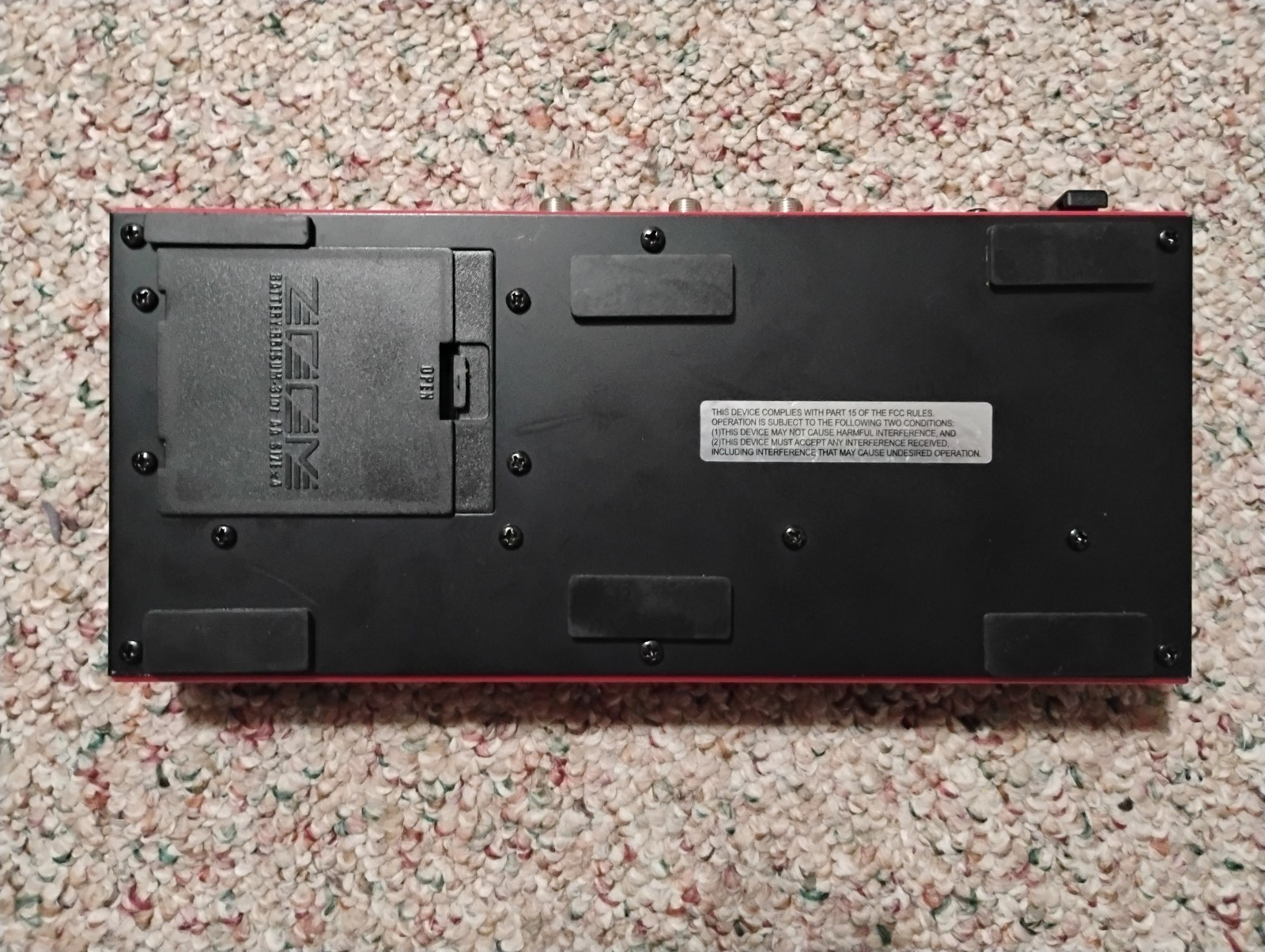 Zoom GFX-1 Guitar Multi Effects Processor Pedal - Red