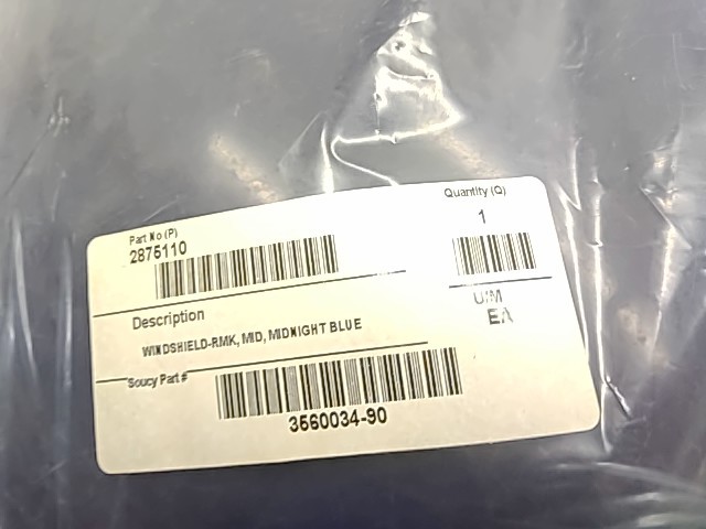 Windshield-RMK, Mid, Midnight Blue - 2000 Polaris NOS