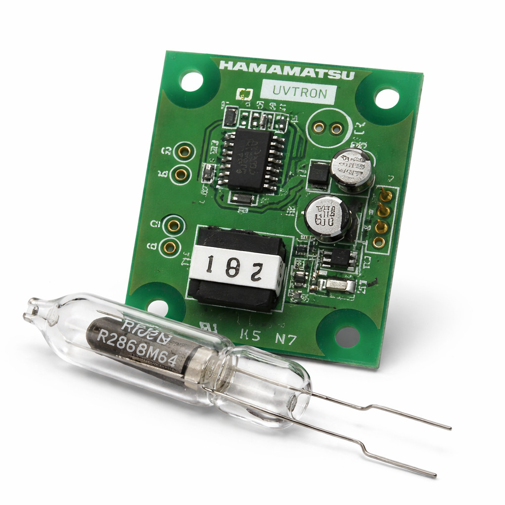 Hamamatsu R2868 UVTRON Flame Sensor + C10807 Driver Board – Fast Fire Response
