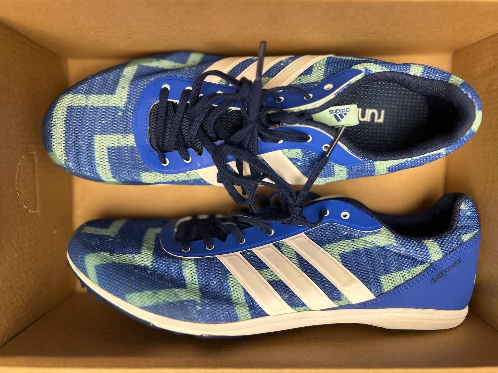 New ADIDAS RUNNING NEO Distancestar ATHLETIC SHOES Size US 10 Blue