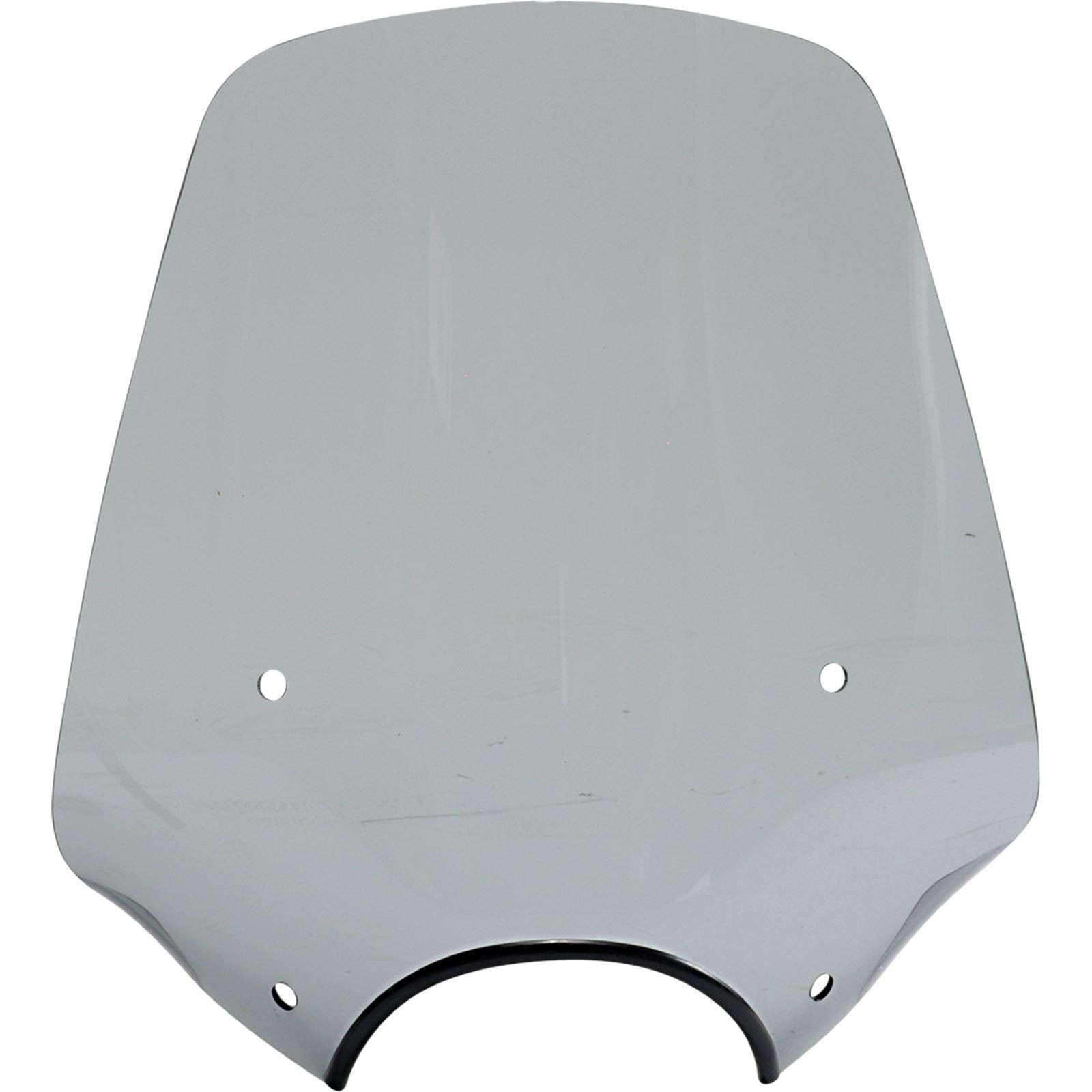 Memphis Shades Big Shot Windshield - 9" Headlight Cut out - Black Smoke MEP57212