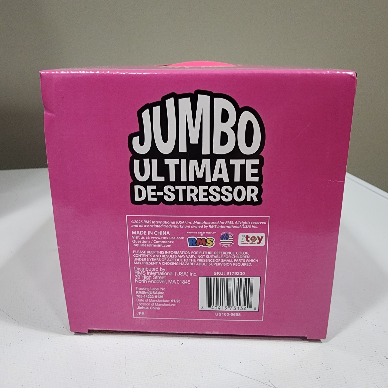 1x Crazy Fun Jumbo Ultimate De-Stressor Stretchable Squishable Squeeze Ball