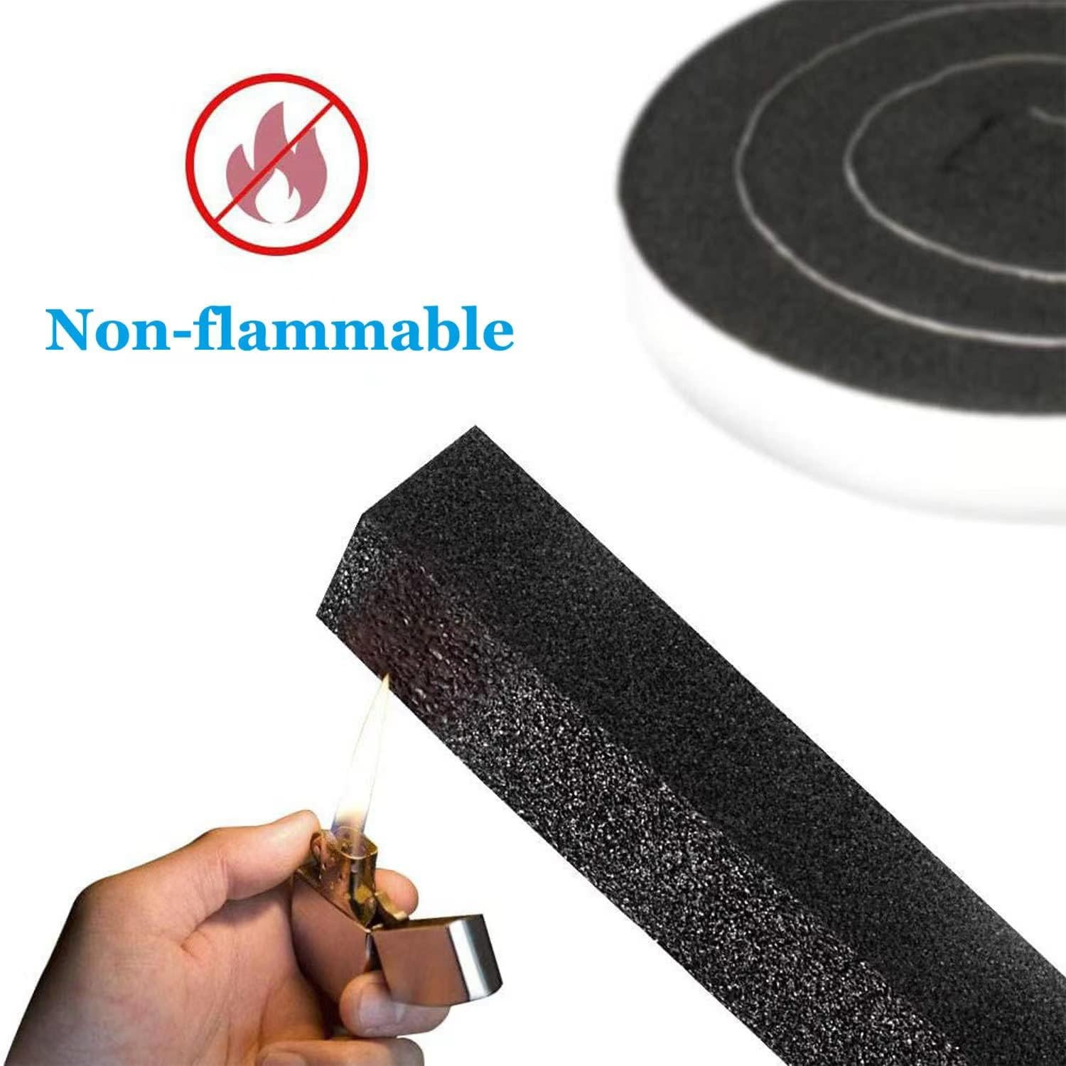 Foam Insulation Tape Self Adhesive,Weather Stripping for Doors and Windows,Slidi