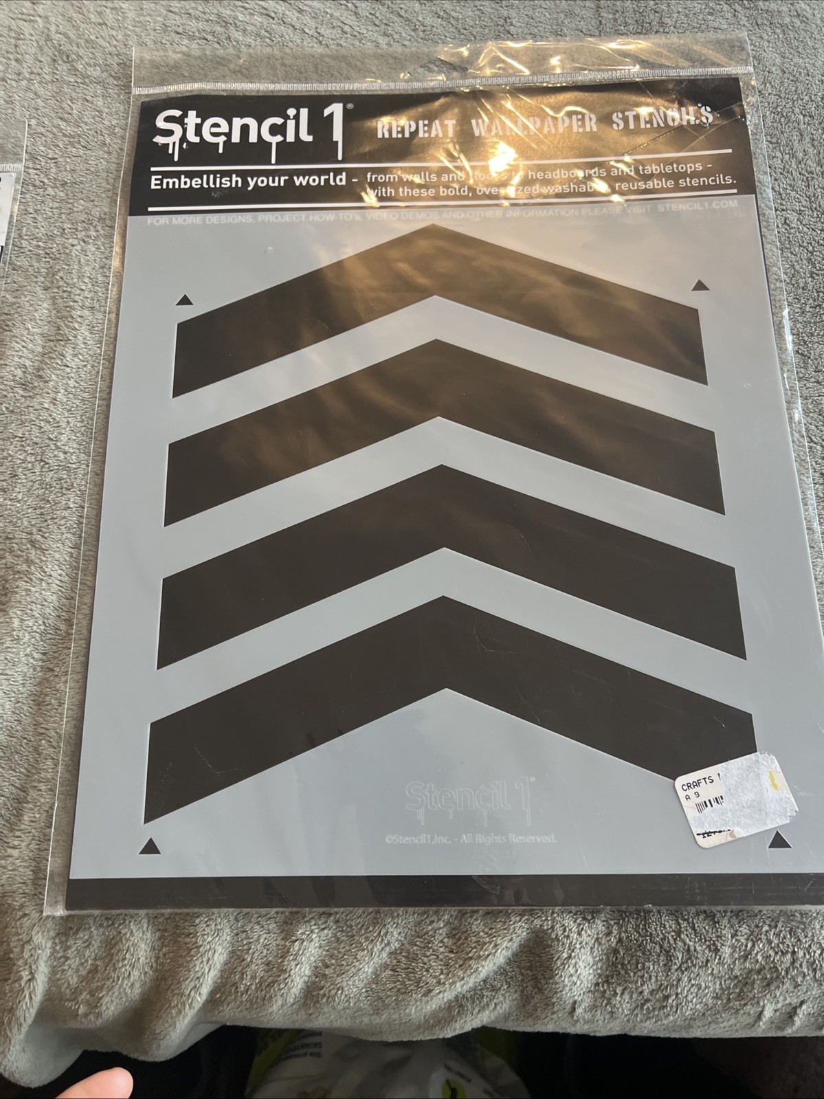 Chevron Stencils- 11x11 - Painting/Crafts/Stencil/Template