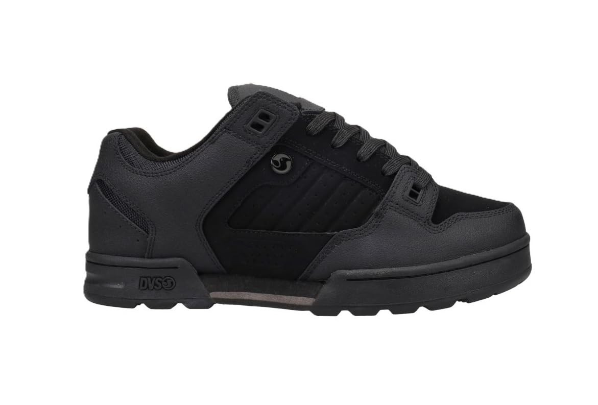 DVS Men's Militia Snow Skate Shoe, Black/Black/Charcoal-12M, Black/Black/Charcoa
