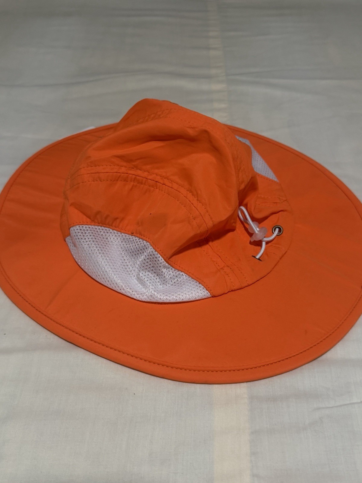 Connectyle Orange Wide Brim Sun Hat UPF 50+ Adjustable Mesh Vent Bucket Hat NWT