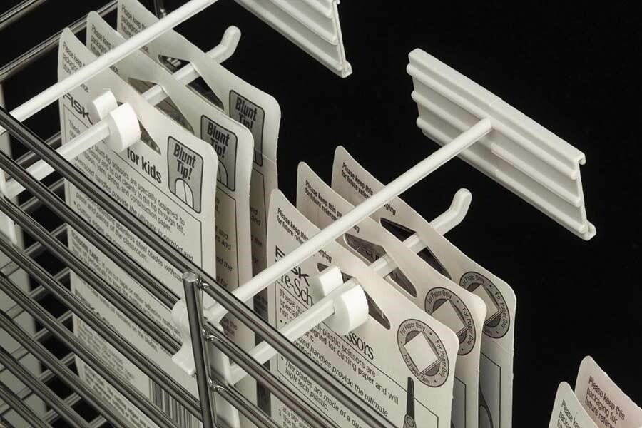 Display Hook Product Stop Inventory Control Unit- White 100 Piece LOT