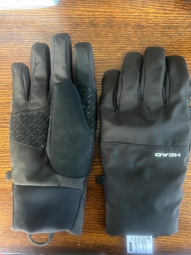 Head Men's Hybrid Waterproof/Windproof/Breathable Gloves.  Black.  Large