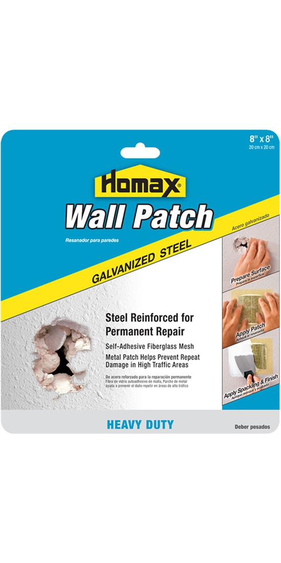 Homax 5508 Wall Patch - 8" X 8" Silver