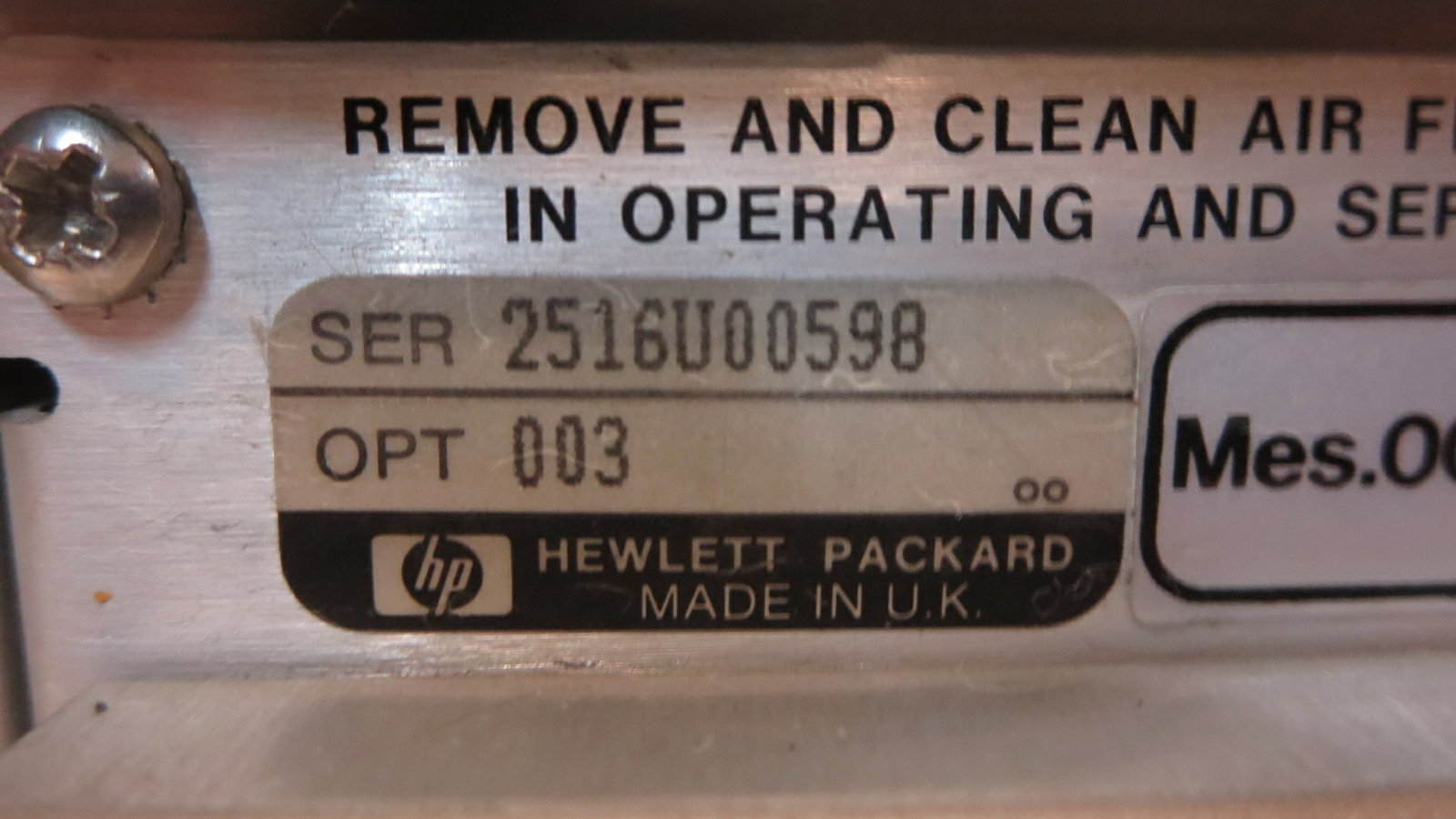 HEWLETT-PACKARD 3779D PRIMARY MULTIPLEXER ANALYZER W/ OPTION 003