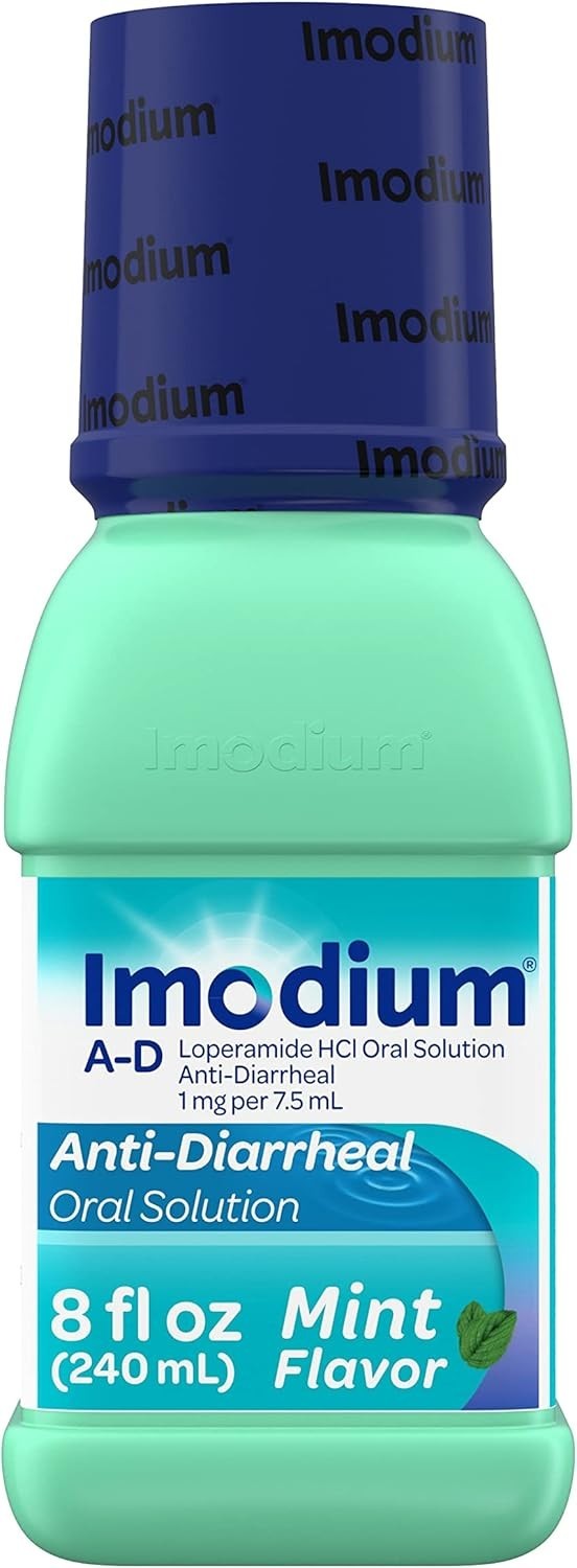 Imodiumm A-D Anti-Diarrheal Oral Solution Mint Flavor 8 fl oz - Free Shipping