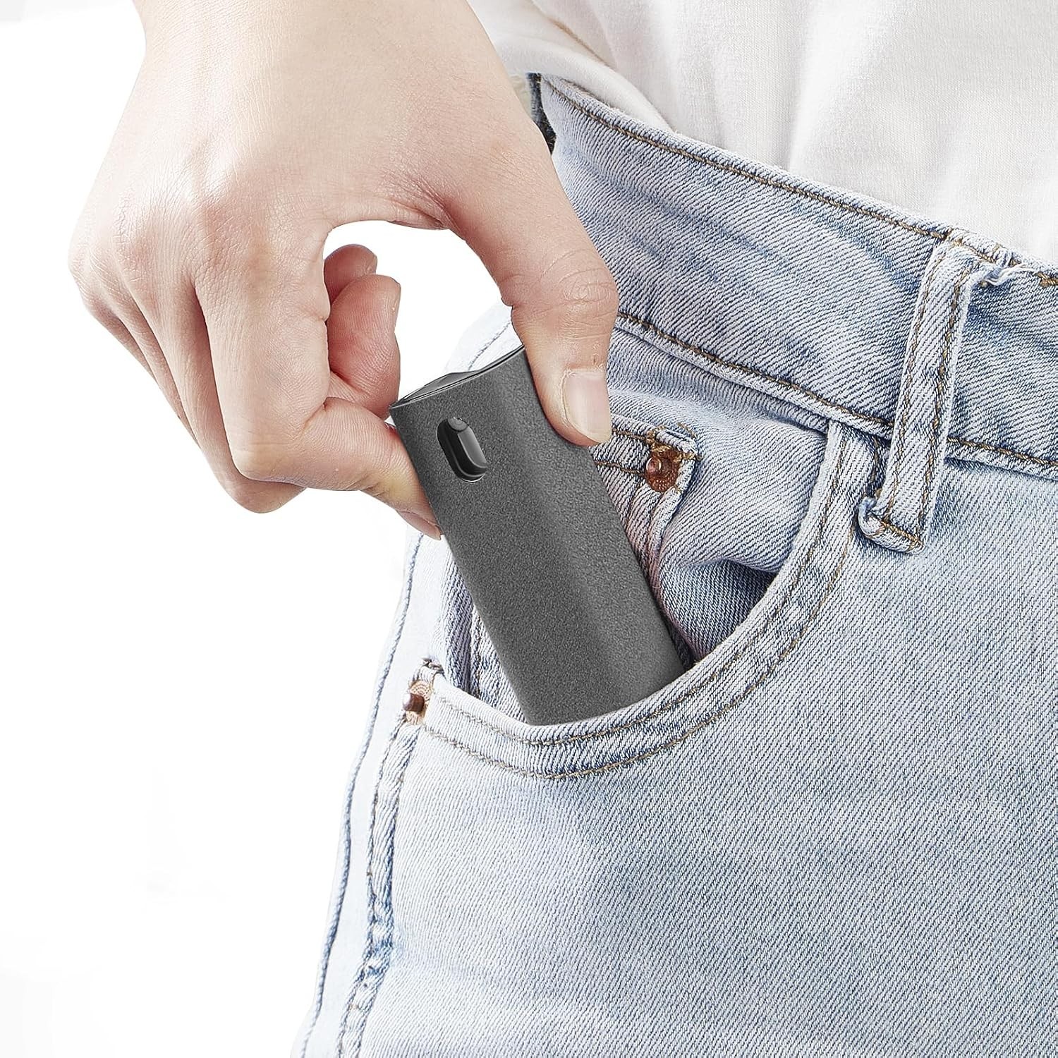Eco-Friendly Touchscreen Cleaning Kit: Gentle Spray & Reusable Microfiber Cloth