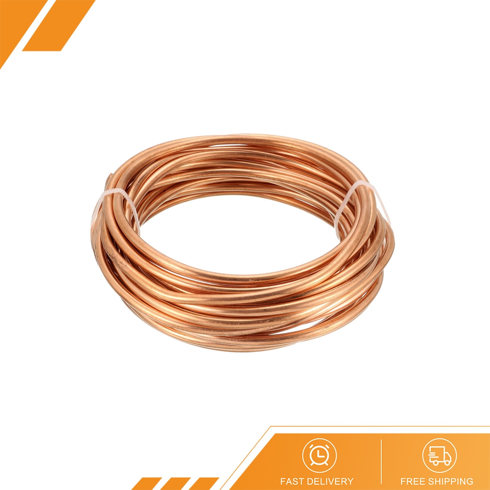 Refrigeration Tubing 3.5mm OD 2.5mm ID 16Ft L Copper Tubing Coil