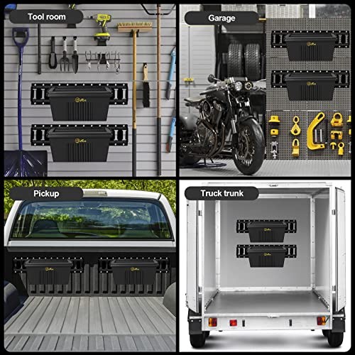 2 Pack E-Track Basket Storage Bin for E Track Accessories for Enclosed