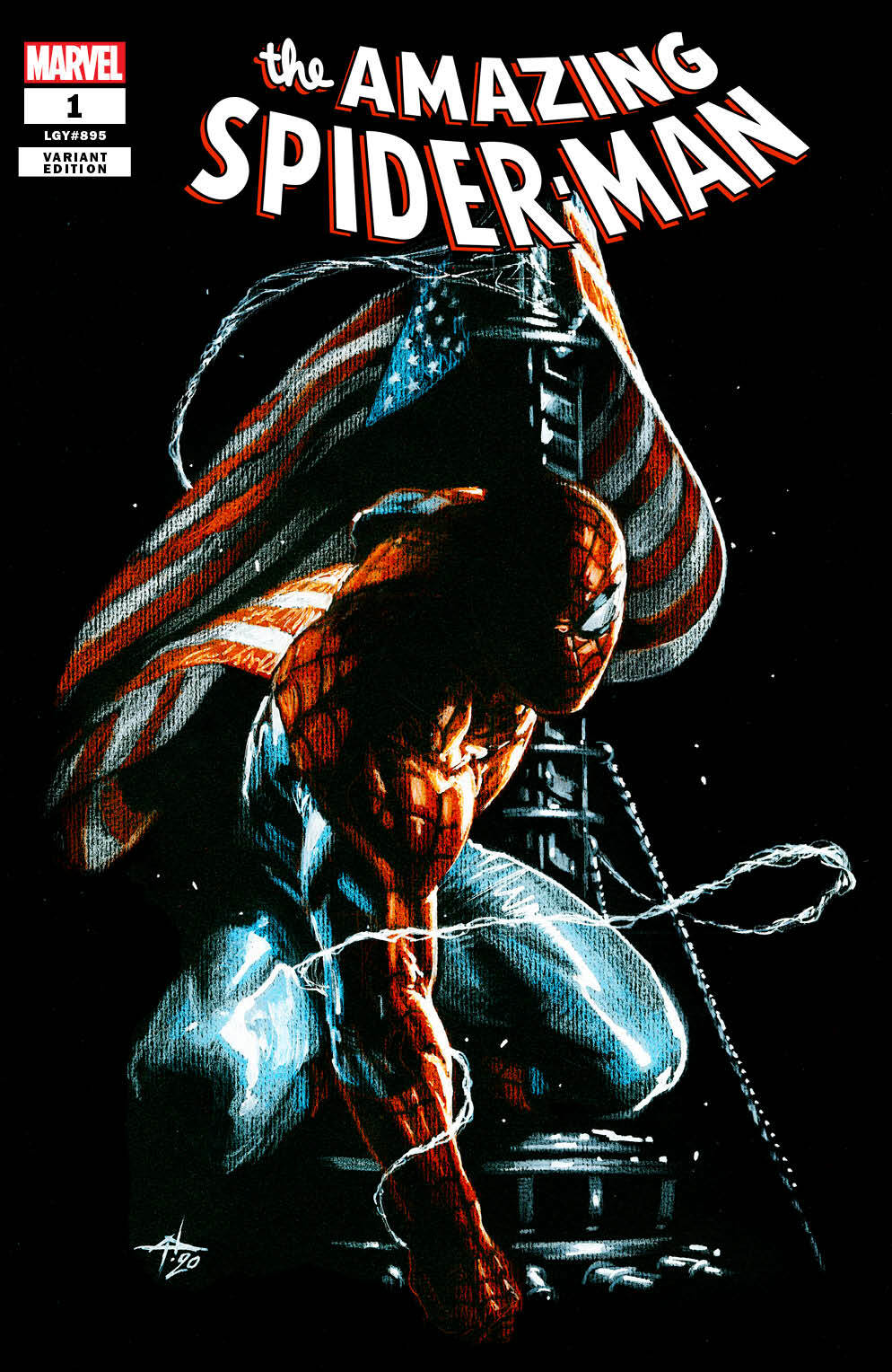 AMAZING SPIDER-MAN 1 GABRIELE DELLOTTO USA FLAG VARIANT AMERICA EXCLUSIVE NM NEW