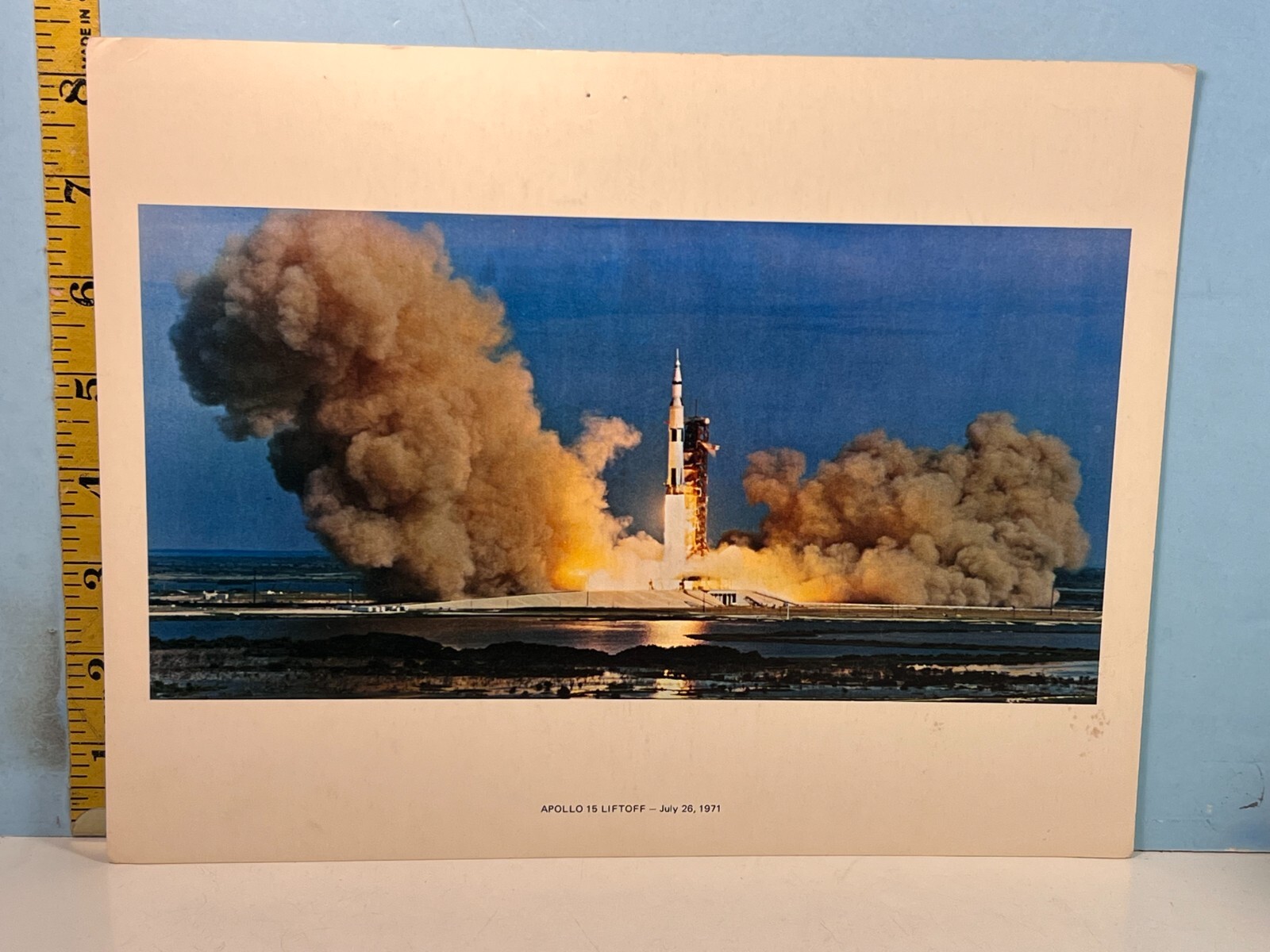 1971 NASA PHOTO: Apollo 15 Moon Mission Liftoff Kennedy Space Center FL.