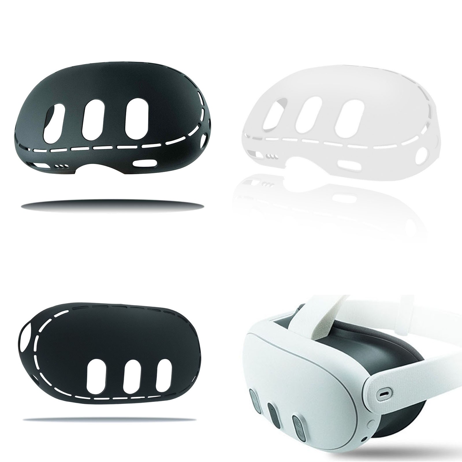For Quest 3 Glasses Controller Silicone Shell Protective Case Cover Accessories