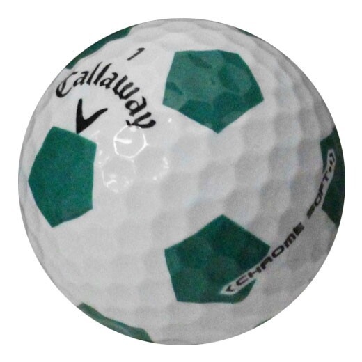 12 Callaway Chrome Soft Truvis Green AAA/Good Quality Recycled Golf Balls *RARE*