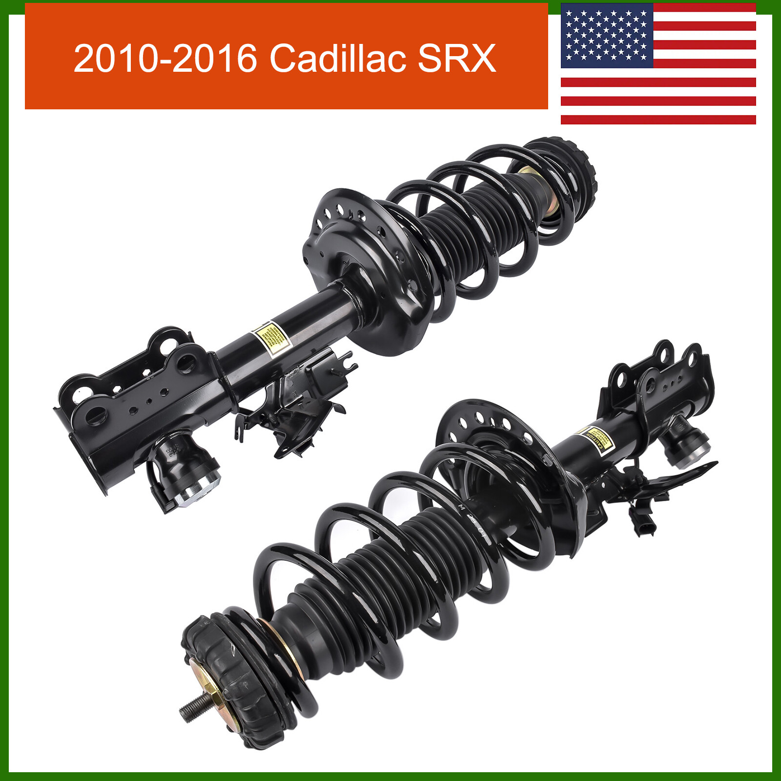 2Pcs Front Shock Strut Assys for 2010-2016 Cadillac SRX w/ Electric Left & Right