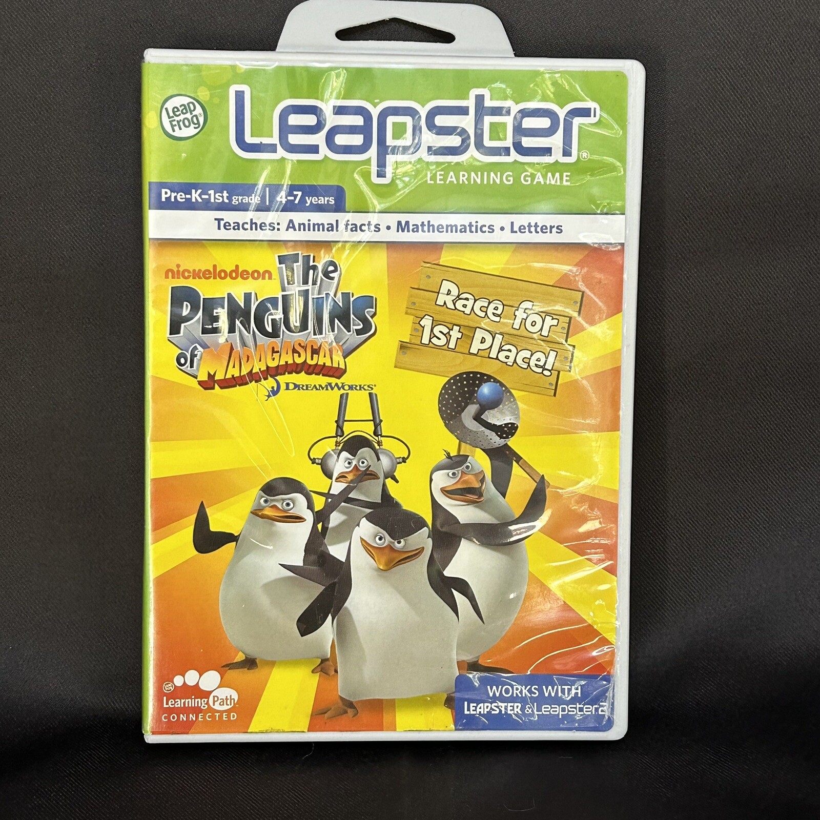 Leap Frog Leapster Learning Game Penguins of Madagascar Nickelodeon Dreamworks