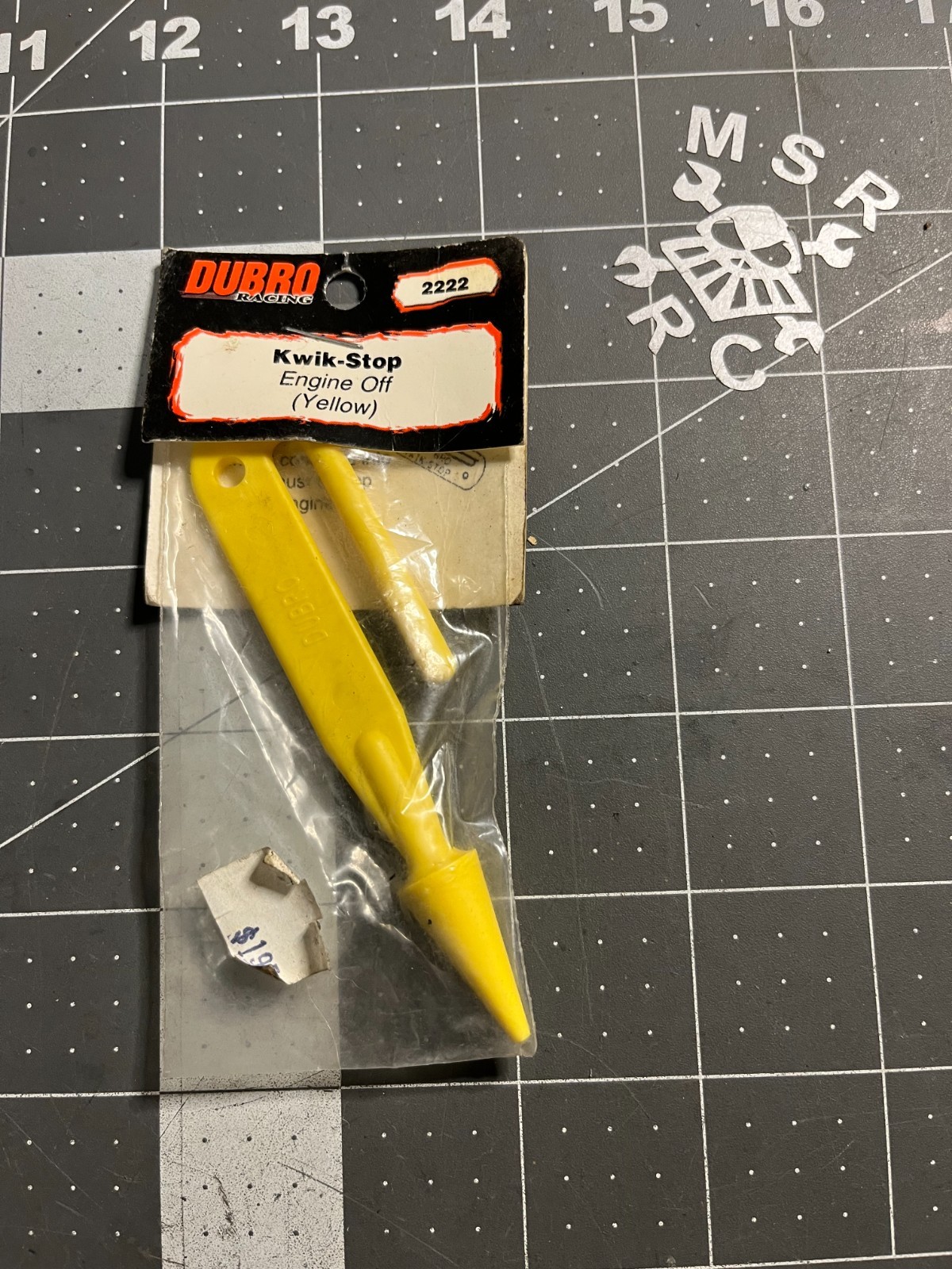 Dubro Racing #2222 Kwik-Stop Engine Pull Off (Yellow) NIP