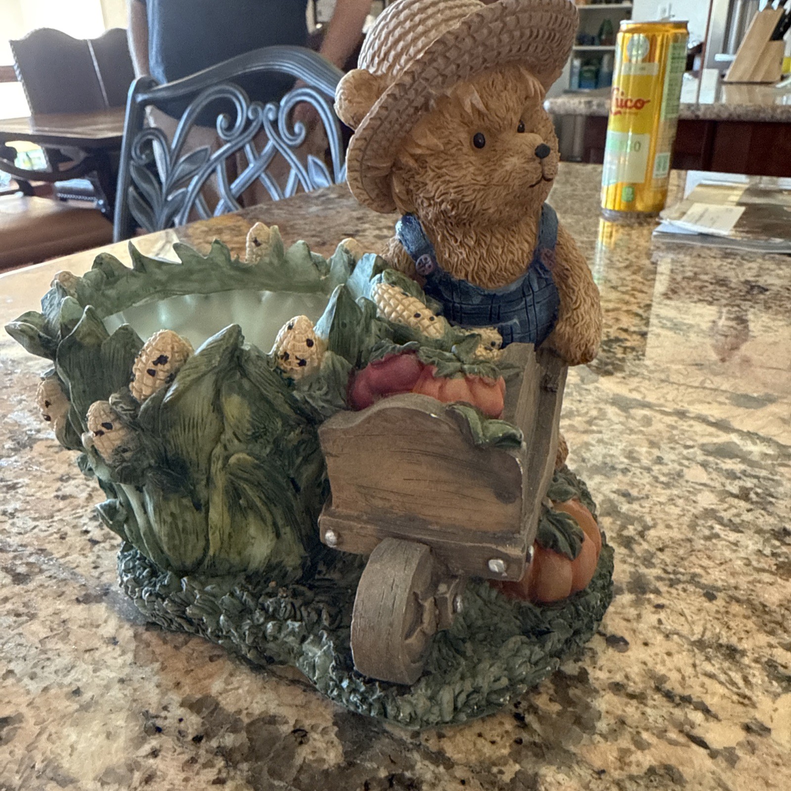 Windsor Bears Fall Harvest Teddy Bear Planter