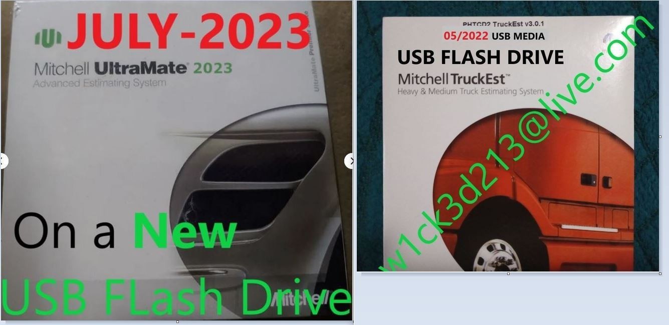Mitchell Ultramate Estimate 07-2023 & Mitchell TruckEst 05-2022 (USB Drive ONLY)