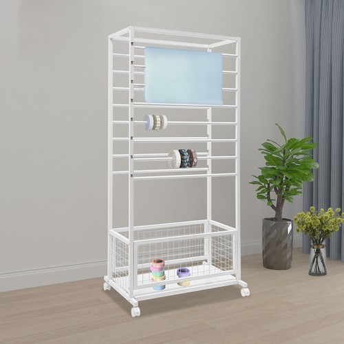 16-Layer Storage Rack - Floor Standing Organizer for Ribbons and More