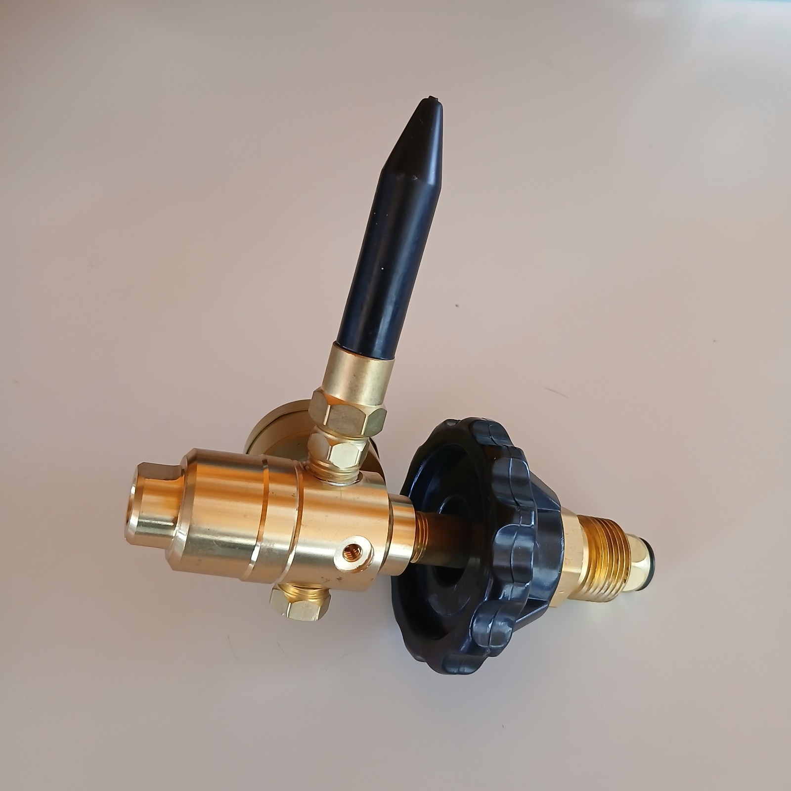 Brass Baloon Inflator Regulator w/ Pressure Gauge