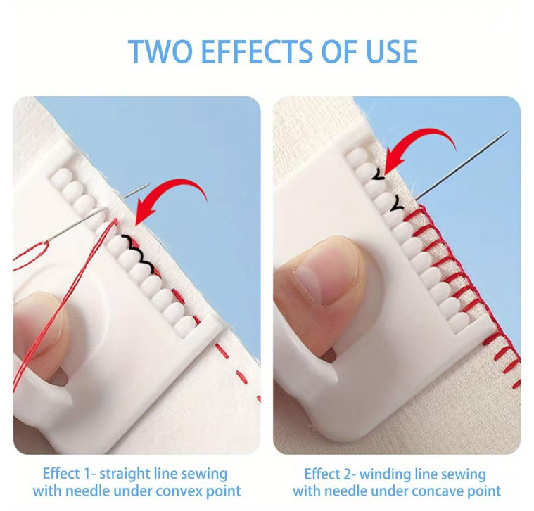 2pcs Sewing Guide Template 3mm Stitch Spacing Precision Sewing Tool - NEW
