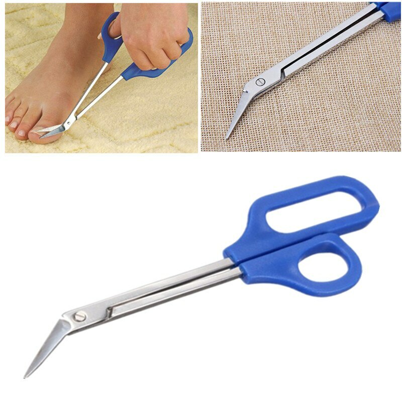 2-PCS Easy grip Long Handled Toenail Scissors Clippers Nippers