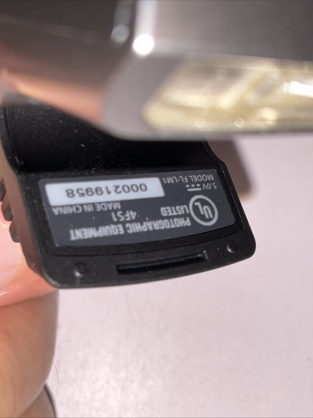 Compact FL-M1 Electronic Camera Flash in good working condition.