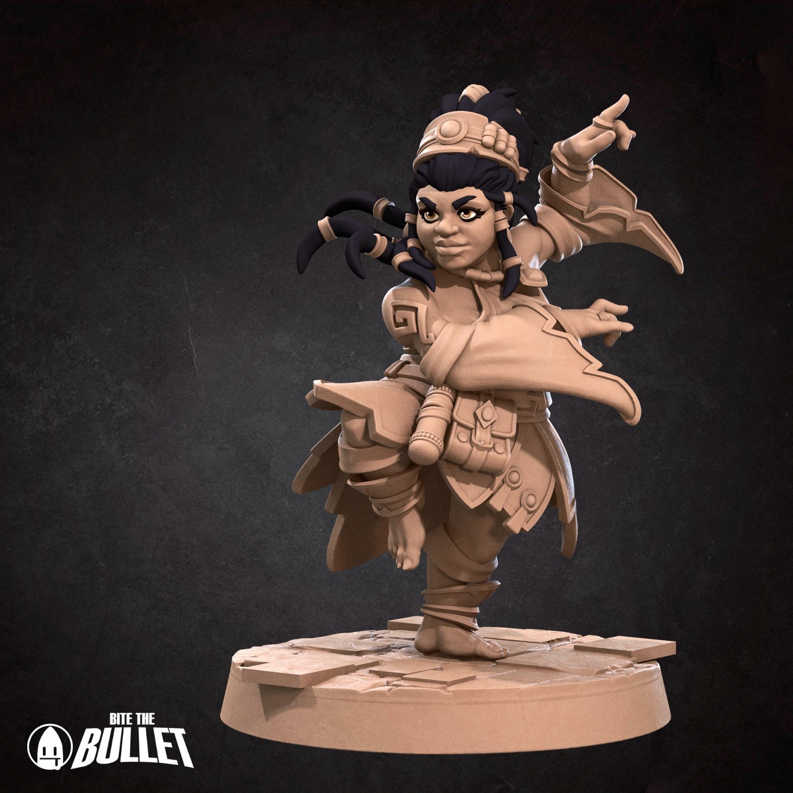 Dungeons & Dragons Playable Character - Female Dwarf - Monk, Barbarian, Fighter