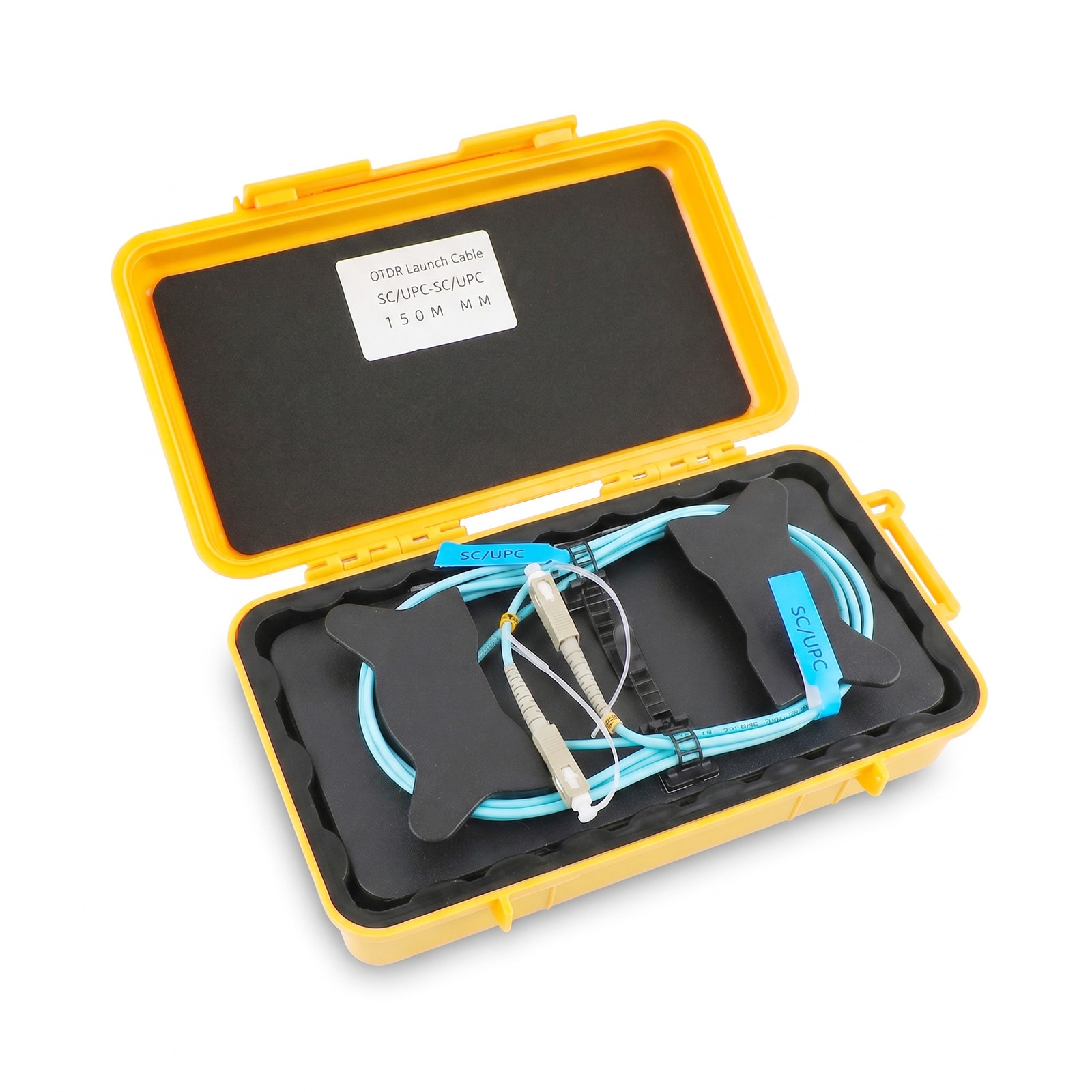 Fiber Optic Test Tool OTDR Launch Cable Boxs Multimode (OM2) LC/UPC-LC/UPC