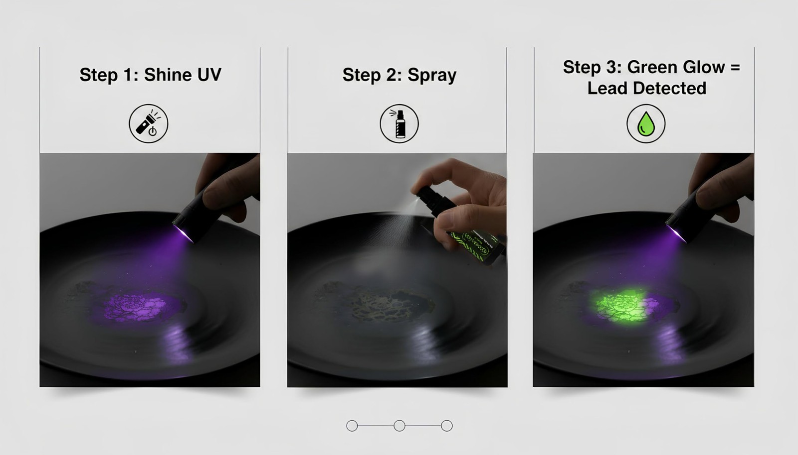 QOOMABA Lead Test Kit – 2‑Bottle Testing for Dishes & Paint,...