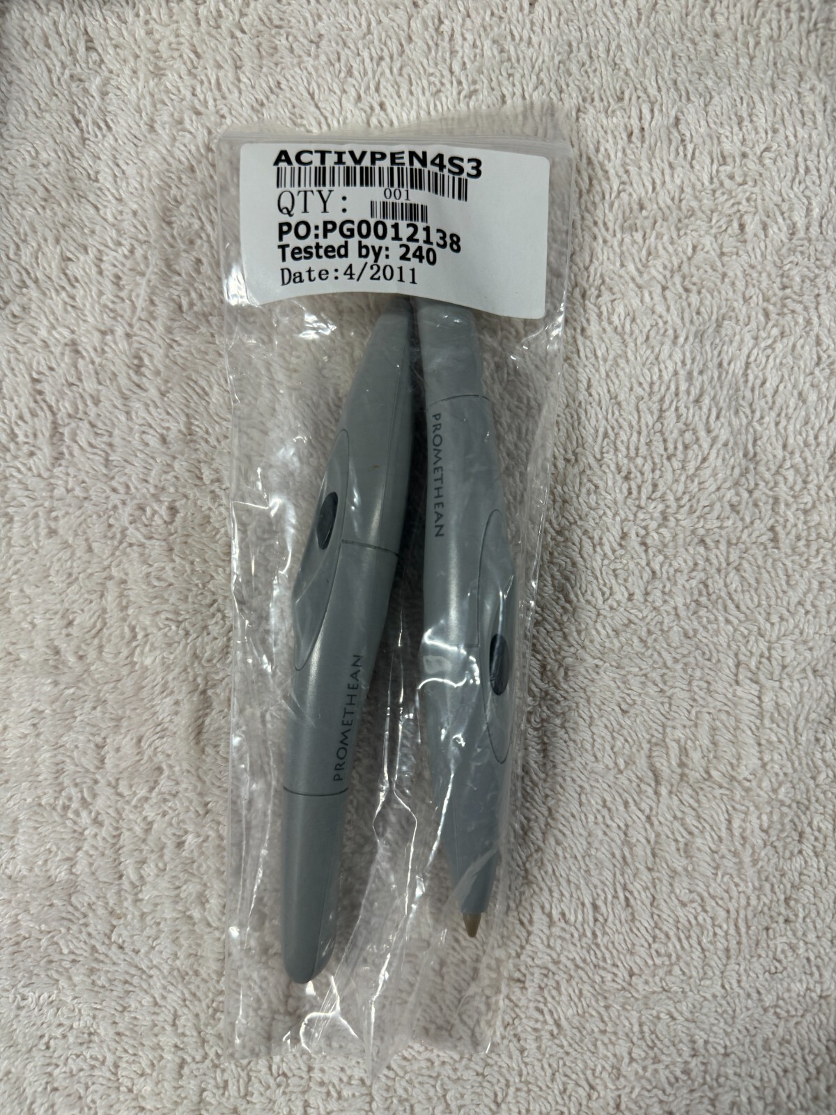 PROMETHEAN ACTIVPEN4S3 ACTIVBOARD LEARNING PEN LOT OF 2 ACTIVPEN4S3 Grey