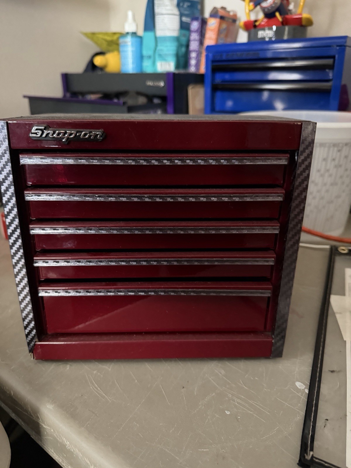 snapon gloss cranberry mini toolbox base