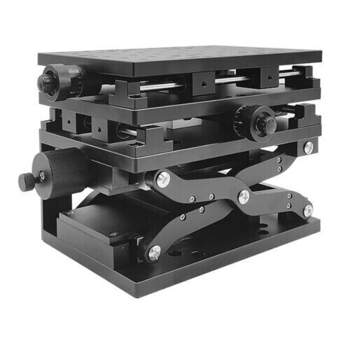 Portable Slide Table Manual Translation Stage Test Stand XYZ 3 Axis Moving Table