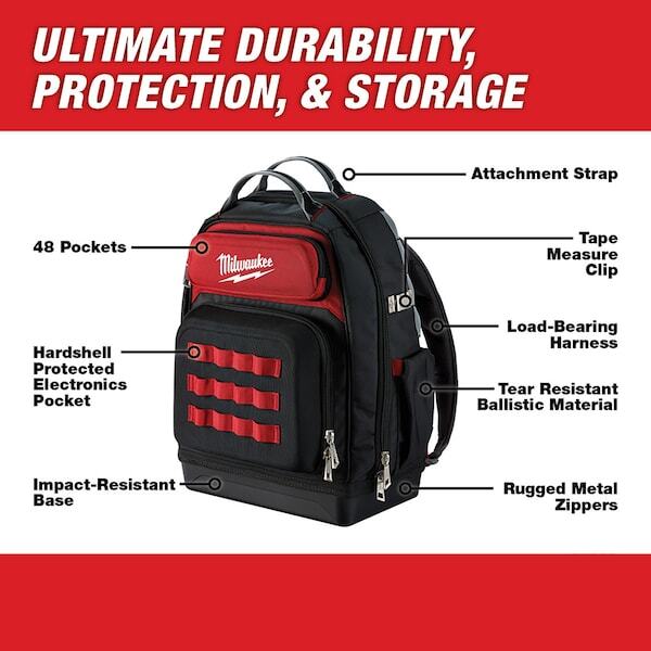 Milwaukee Tool 48-22-8201 Ultimate Jobsite Backpack