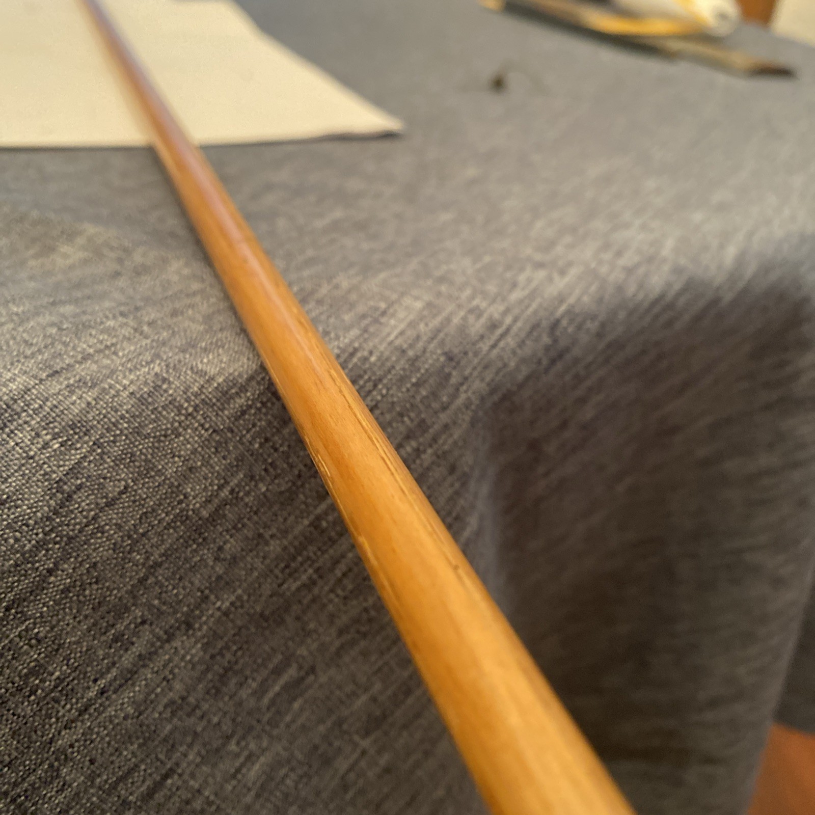 Hickory Ramrod 36 3/4" (L) X 3/8” (D). For Dixie: Kentuckian Muzzleloader.
