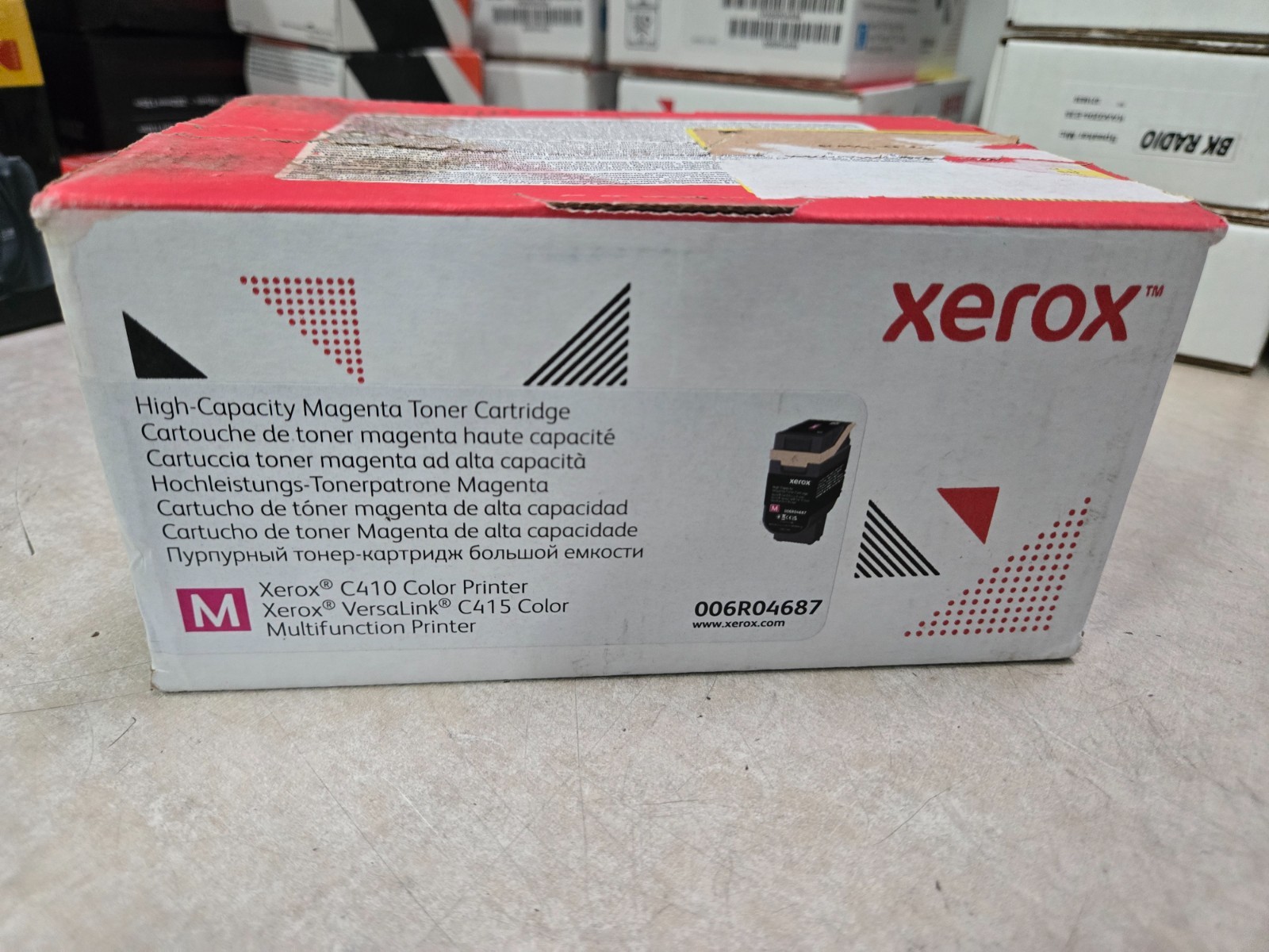 Xerox 006R04687 Magenta High Capacity Toner Cartridge Xerox C410 NOB